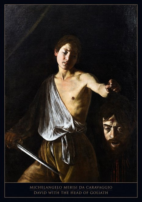 Michelangelo Merisi da Caravaggio David with the Head of Goliath II No5 - Affiche