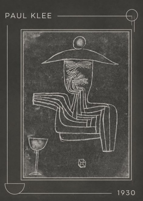 Paul Klee Figure of a Seer No1 - Affiche
