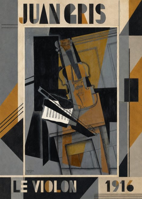Juan Gris Le Violon No1 - Affiche