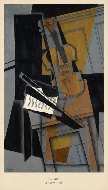 Juan Gris Le Violon No5 - Affiche