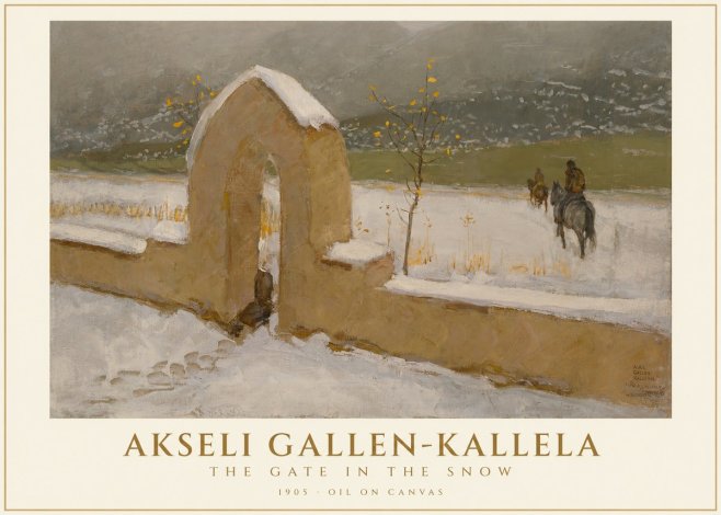 Akseli Gallen-Kallela The Gate in the Snow No1 - Affiche