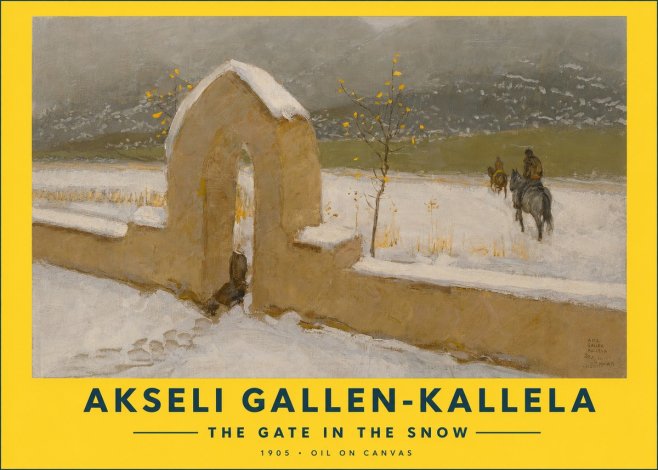 Akseli Gallen-Kallela The Gate in the Snow No2 - Affiche