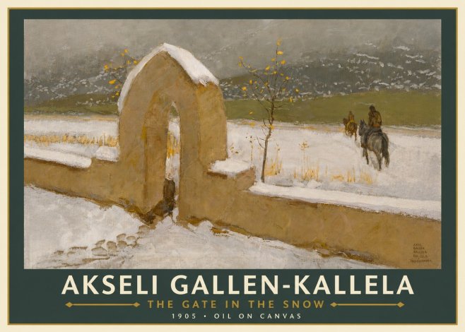 Akseli Gallen-Kallela The Gate in the Snow No3 - Affiche