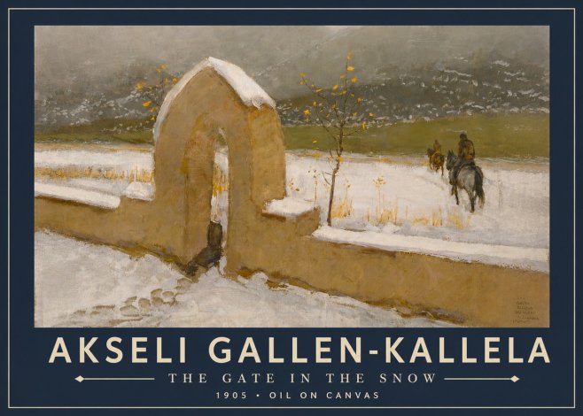 Akseli Gallen-Kallela The Gate in the Snow No5 - Affiche