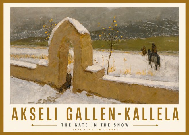 Akseli Gallen-Kallela The Gate in the Snow No6 - Affiche