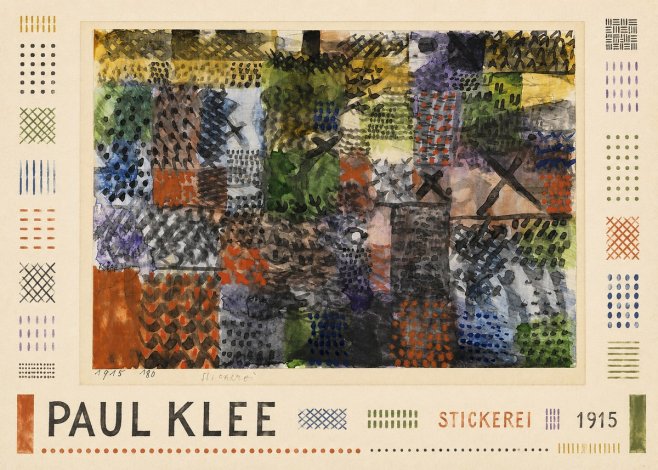 Paul Klee Stickerei No1 - Affiche