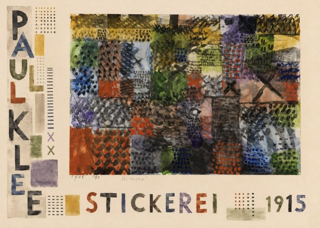 Paul Klee Stickerei No6 - Affiche
