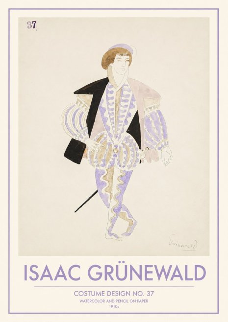 Isaac Grünewald Costume Design No. 37 No1 - Affiche