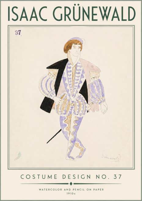 Isaac Grünewald Costume Design No. 37 No3 - Affiche