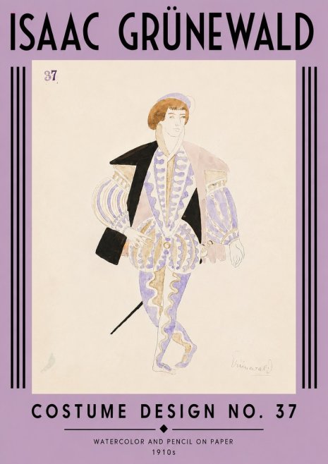 Isaac Grünewald Costume Design No. 37 No4 - Affiche