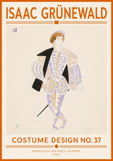 Isaac Grünewald Costume Design No. 37 No5 - Affiche