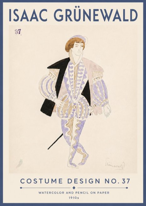 Isaac Grünewald Costume Design No. 37 No6 - Affiche