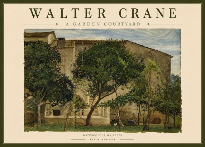 Walter Crane A Garden Courtyard No3 - Affiche