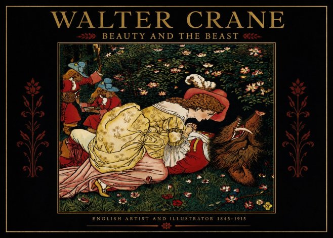 Walter Crane Beauty and the Beast No2 - Affiche