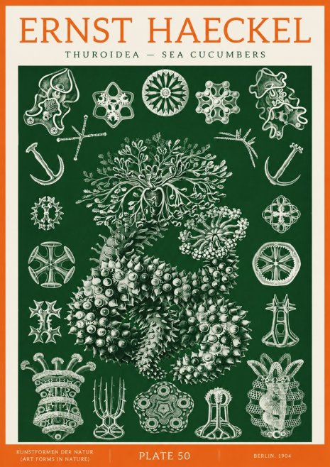 Ernst Haeckel Thuroidea - Sea Organisms No3 - Affiche