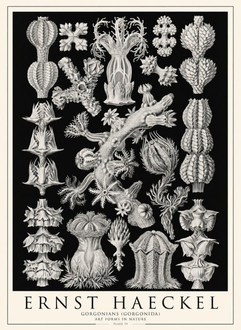 Ernst Haeckel Gorgonians No4 - Affiche