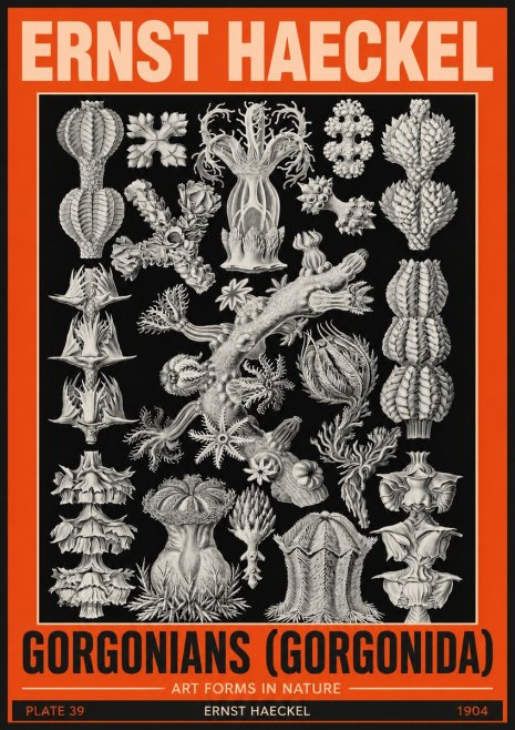 Ernst Haeckel Gorgonians No5 - Affiche
