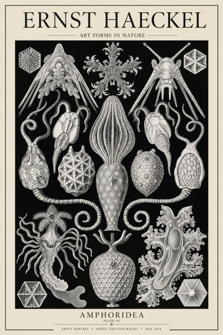 Ernst Haeckel Amphoridea No6 - Affiche