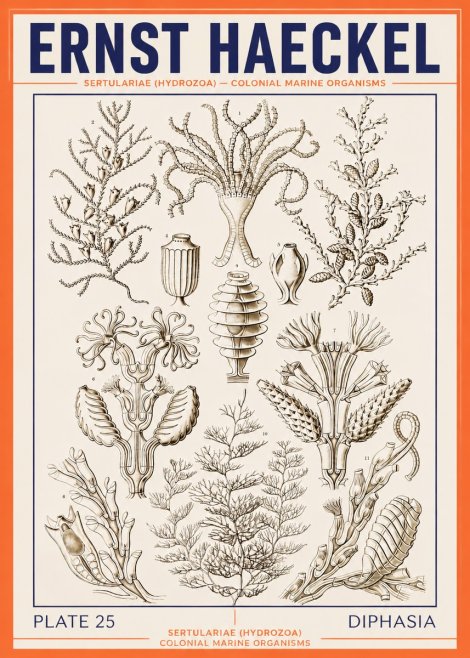 Ernst Haeckel Sertulariidae No4 - Affiche