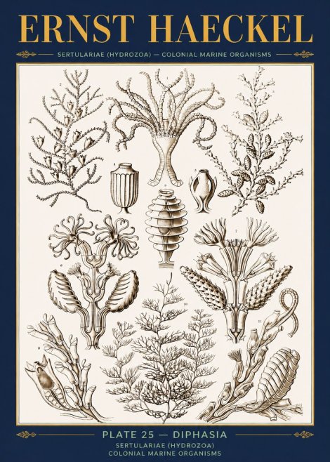 Ernst Haeckel Sertulariidae No5 - Affiche