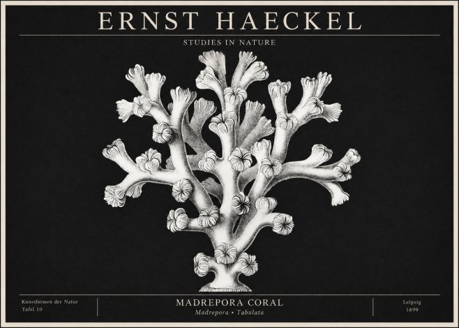 Ernst Haeckel Corallium Rubrum I No2 - Affiche