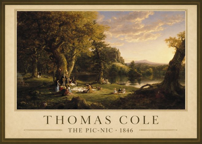 Thomas Cole The Pic-nic I No1 - Affiche