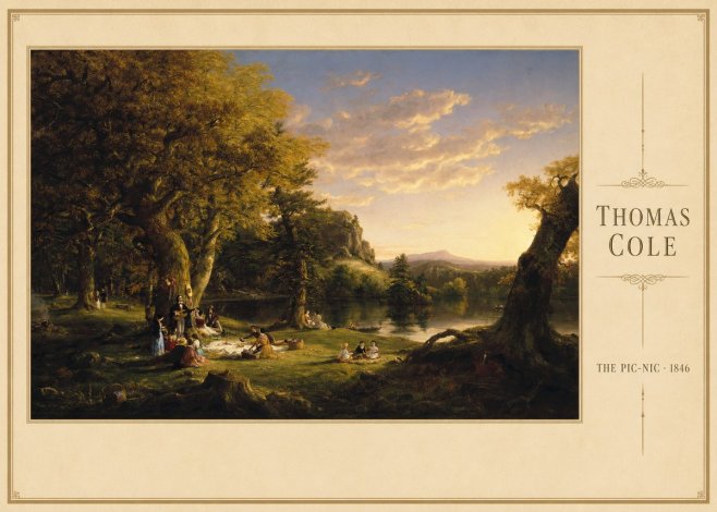Thomas Cole The Pic-nic I No3 - Affiche