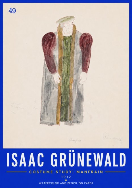 Isaac Grünewald Costume Study: Manfrain No6 - Affiche