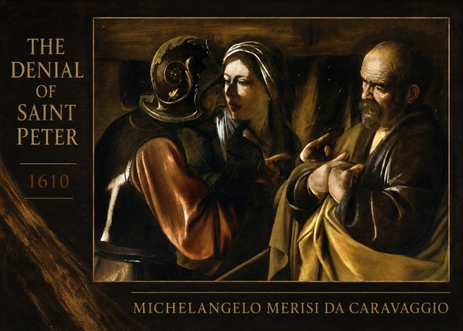 Michelangelo Merisi da Caravaggio The Denial of Saint Peter No2 - Affiche