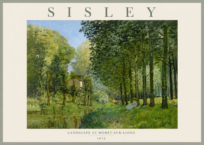 Sisley Landscape at Moret-sur-loing No6 - Affiche