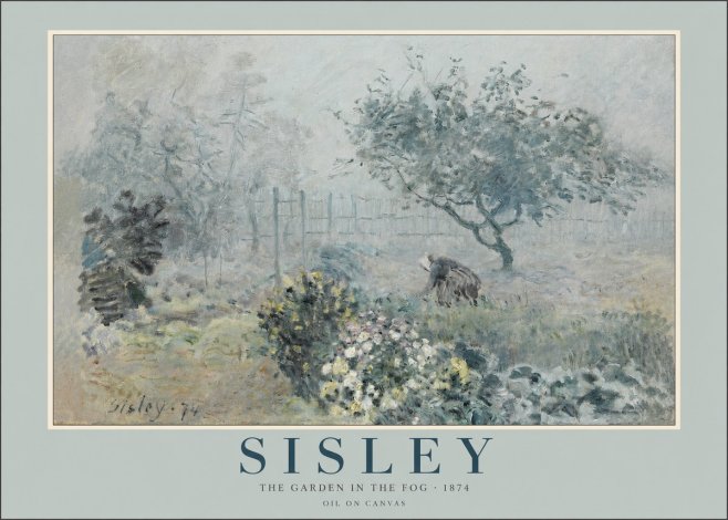 Sisley The Garden in the Fog No2 - Affiche
