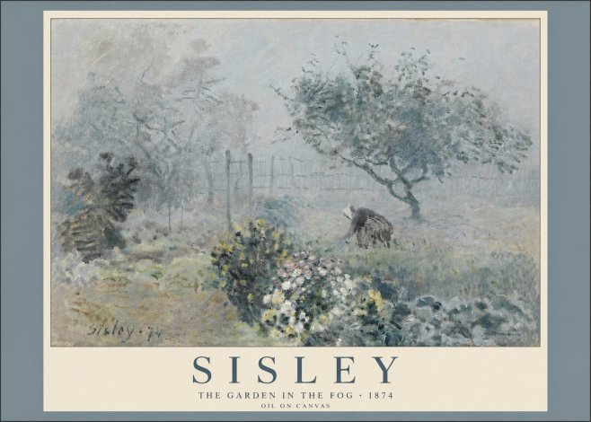 Sisley The Garden in the Fog No4 - Affiche