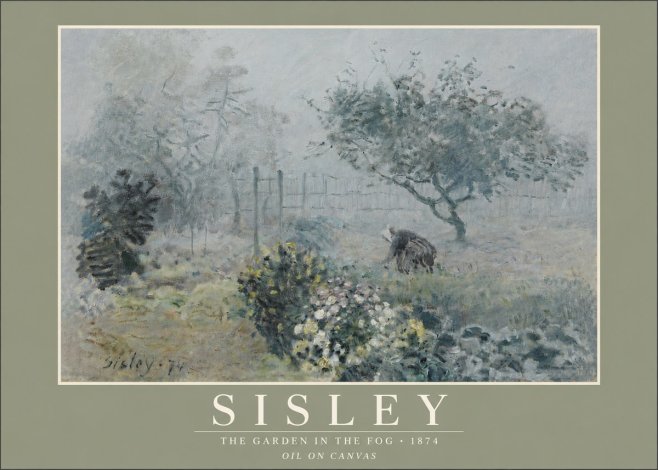 Sisley The Garden in the Fog No5 - Affiche