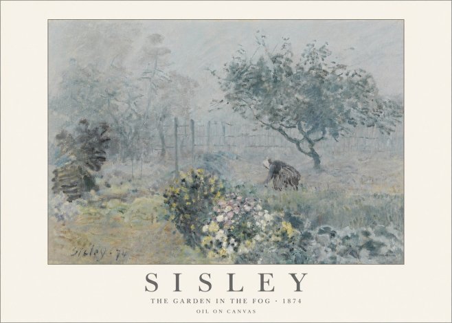 Sisley The Garden in the Fog No6 - Affiche