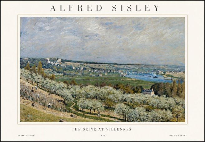 Sisley The Seine at Villennes No1 - Affiche