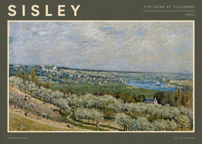 Sisley The Seine at Villennes No5 - Affiche