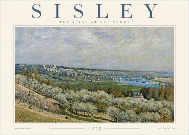 Sisley The Seine at Villennes No6 - Affiche