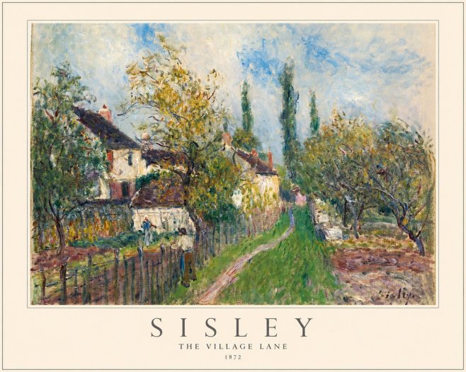 Sisley The Village Lane No1 - Affiche