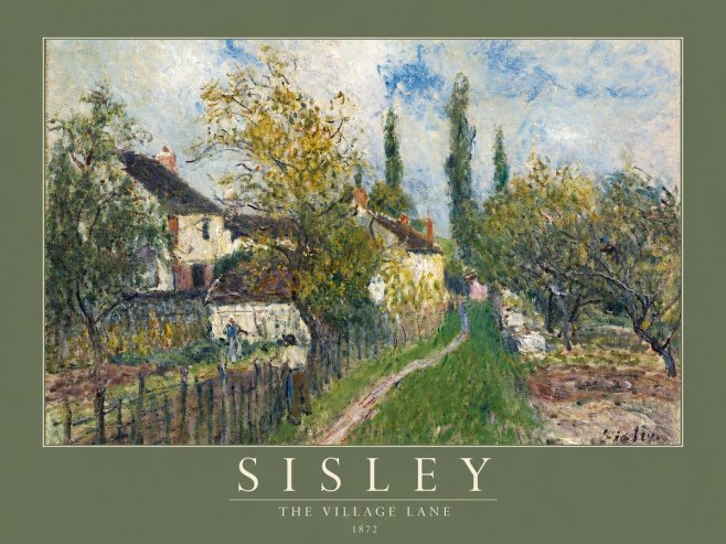Sisley The Village Lane No2 - Affiche