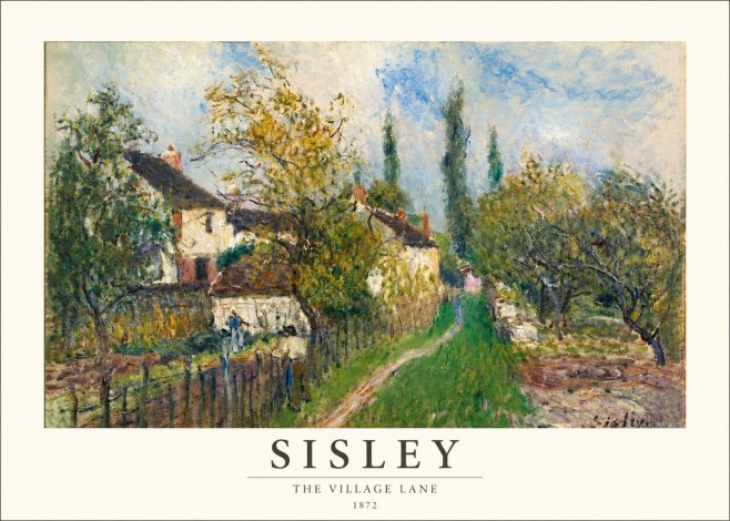 Sisley The Village Lane No3 - Affiche