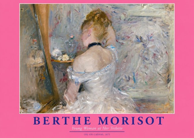 Berthe Morisot Young Woman at Her Toilette No3 - Affiche