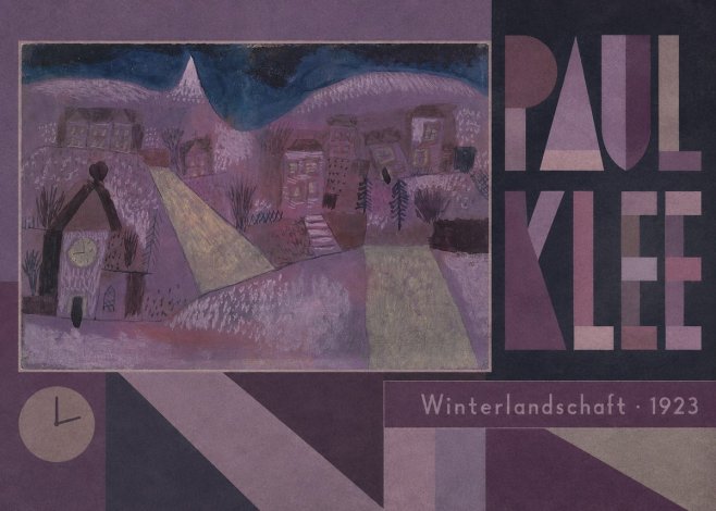 Paul Klee Winterlandschaft No6 - Affiche