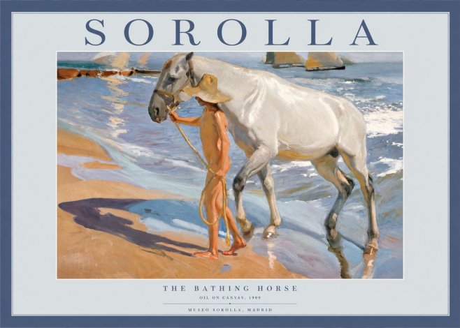 Sorolla The Bathing Horse No2 - Affiche