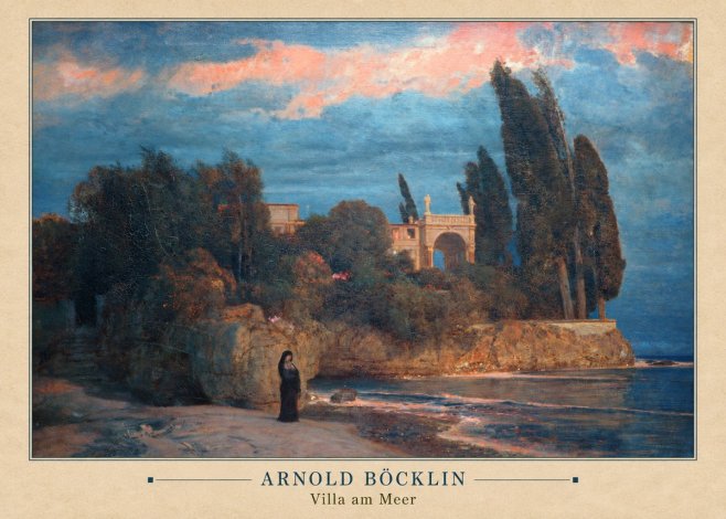 Arnold Böcklin Villa Am Meer No4 - Affiche