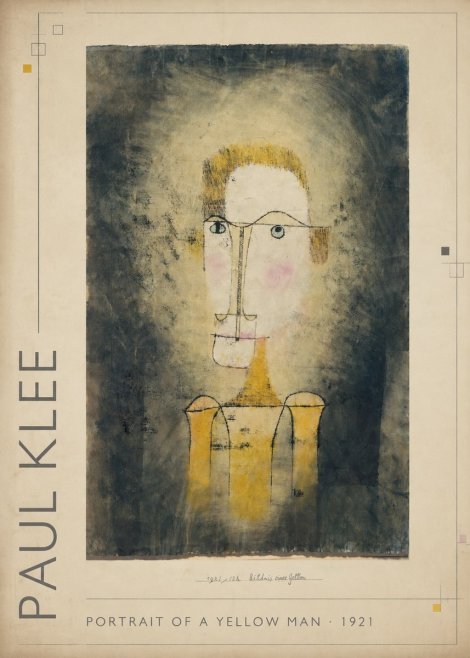 Paul Klee Portrait of a Yellow Man No1 - Affiche