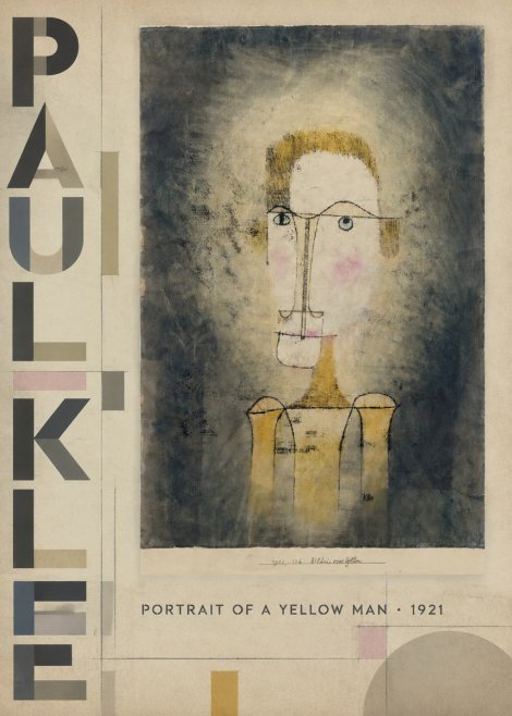 Paul Klee Portrait of a Yellow Man No5 - Affiche