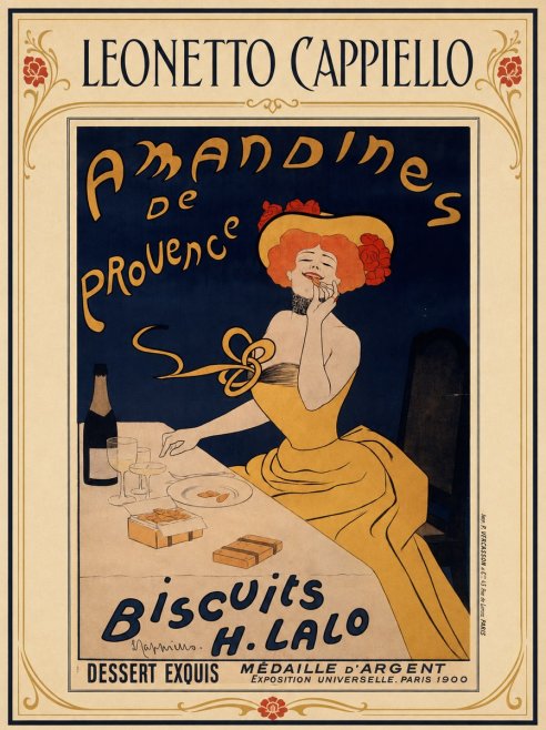 Leonetto Cappiello Amandines De Provence Biscuits H. Lalo I No1 - Affiche