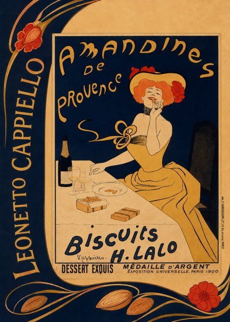 Leonetto Cappiello Amandines De Provence Biscuits H. Lalo I No2 - Affiche