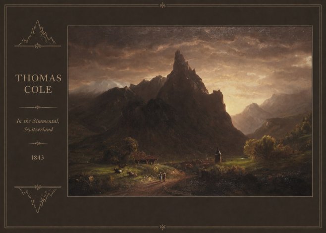 Thomas Cole In the Simmental, Switzerland No2 - Affiche