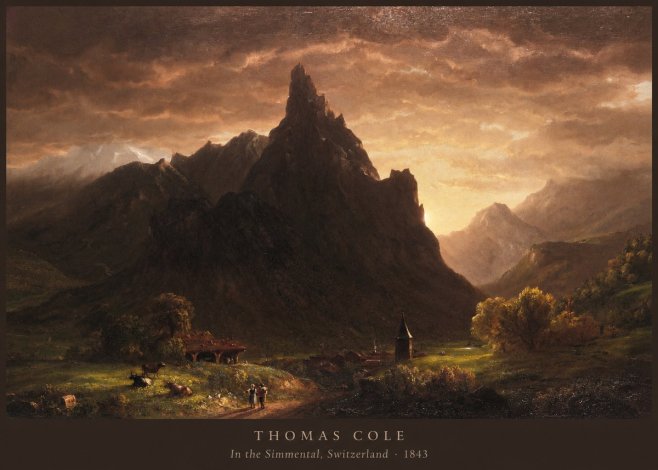 Thomas Cole In the Simmental, Switzerland No6 - Affiche